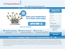 Tablet Screenshot of dsfinancialsolutions.com